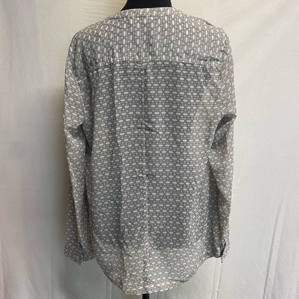 Women’s Sheer Long Sleeved Gray Shirt - Picture 3 of 7